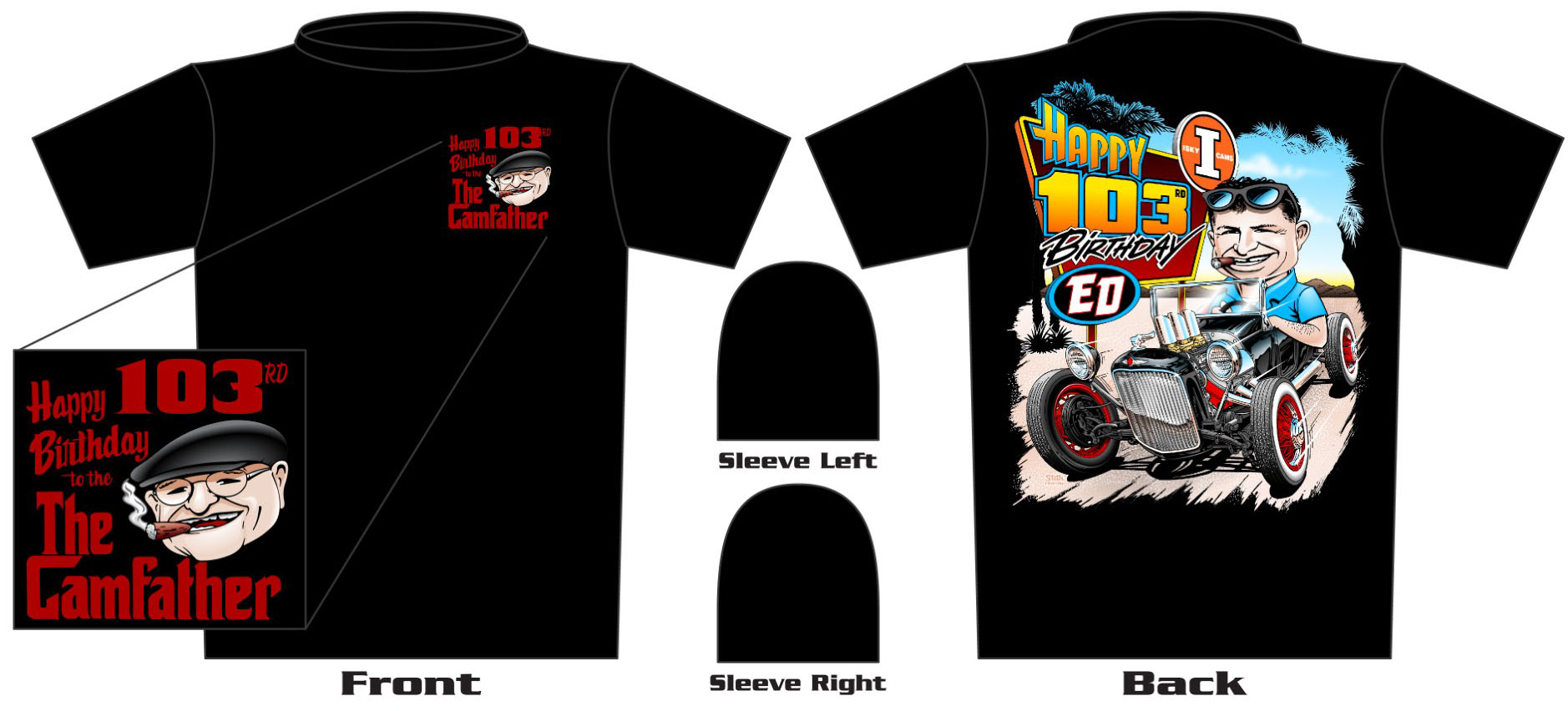 ED ISKY 103rd BIRTHDAY LIMITED EDITION T-SHIRT